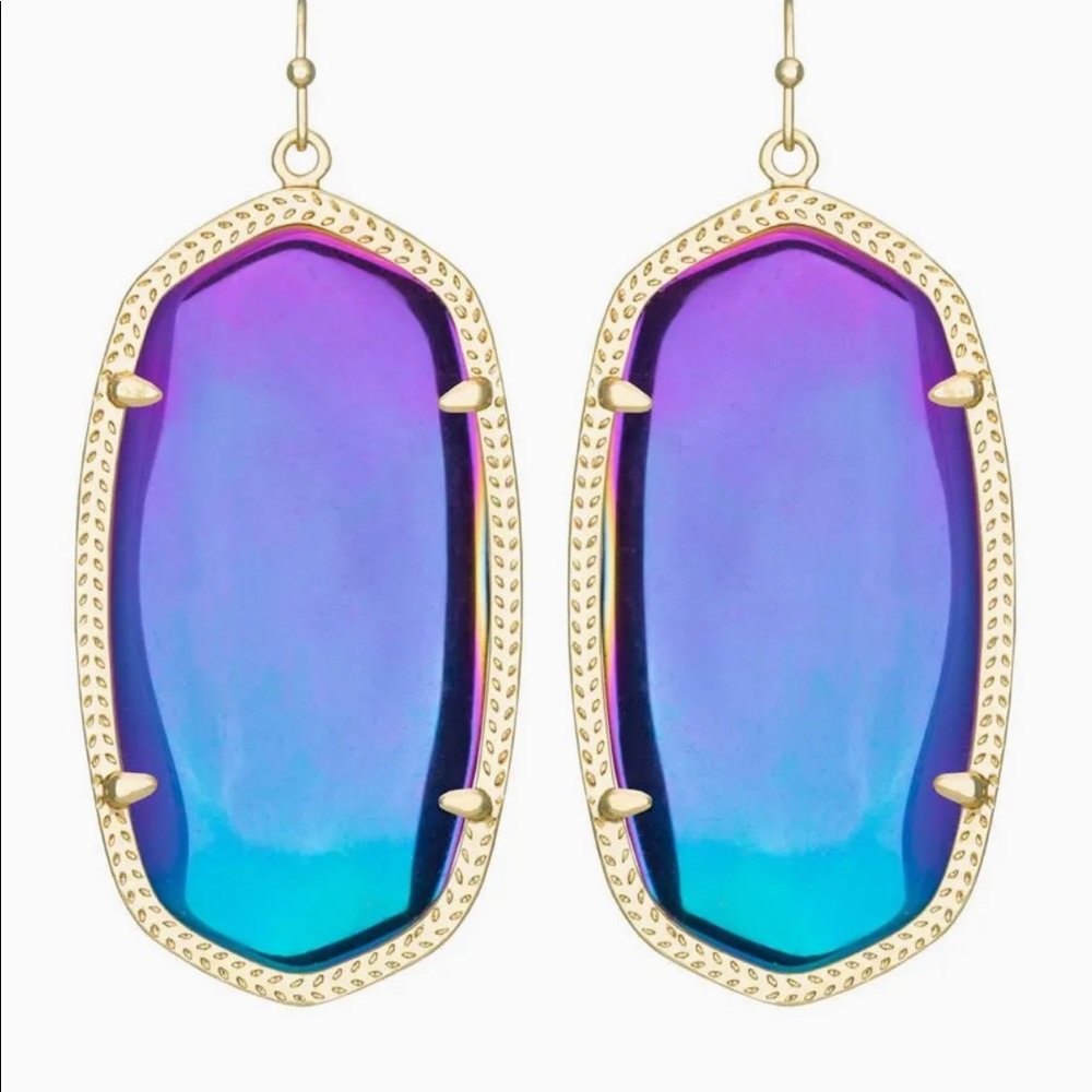 Kendra Scott Danielle Earrings - Reversible Black/Iridescent